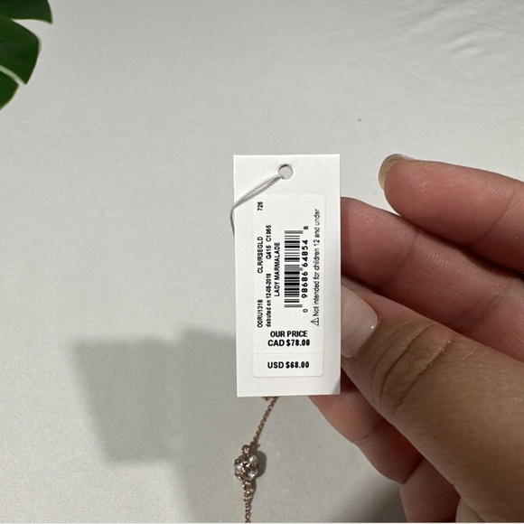 NWT $68 Kate Spade Lady Marmalade Scatter Necklace in Rose Gold Glass + DUST BAG - Picture 11 of 16